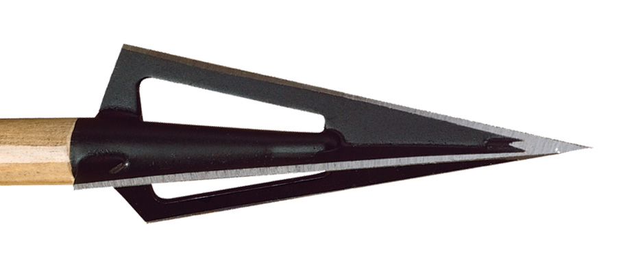 Photo of a Woodsman 3-Blade broadhead.