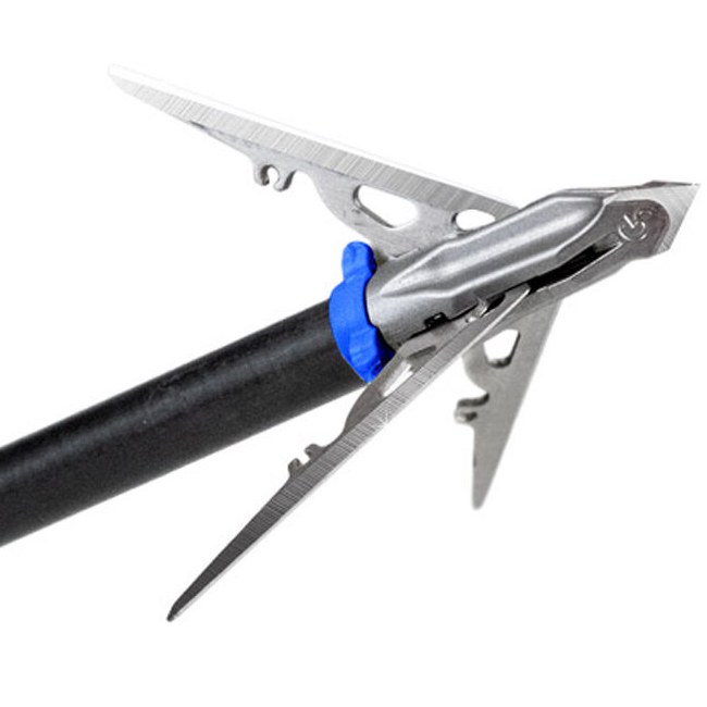Photo of a G5 Megameat  mechanical broadhead.