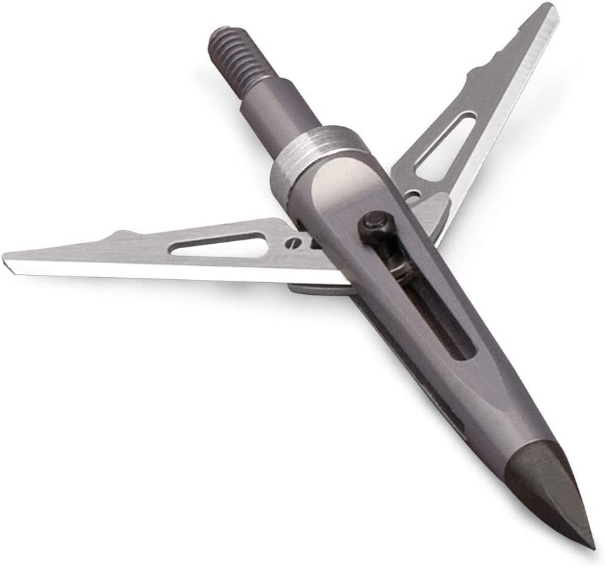 Photo of a NAP Killzone mechanical broadhead.