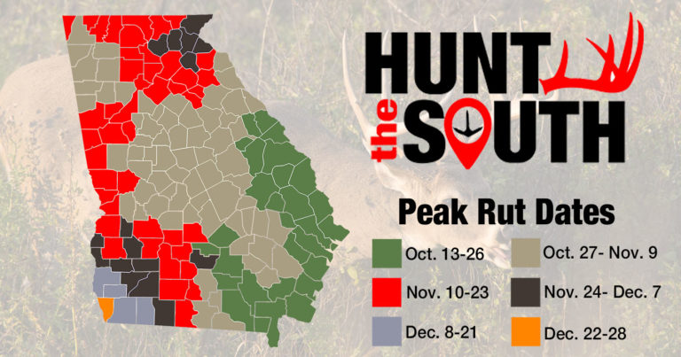 2022 Georgia Rut Dates by County